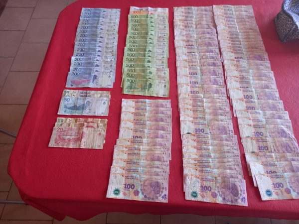 La Falda: allanamiento con secuestro de dinero relacionado a un robo