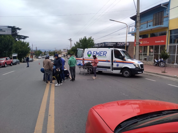 Una maniobra prohibida sobre ruta 38 provoc&oacute; un accidente: un motociclista result&oacute; herido