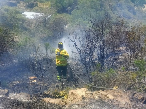 Fue extinguido el incendio forestal en Huerta Grande