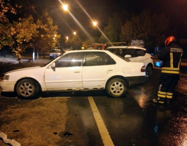 Una mancha de gasoil en el asfalto provoc&oacute; un accidente en Valle Hermoso