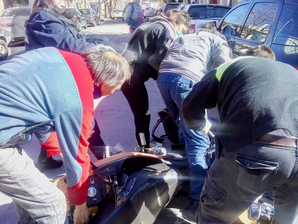 La Falda: motociclista herido tras ser impactado por una camioneta que se di&oacute; a la fuga