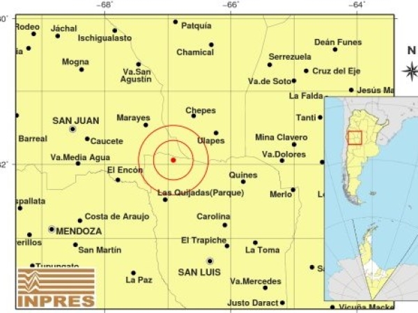 Un fuerte sismo con epicentro en San Luis pudo sentirse en Punilla