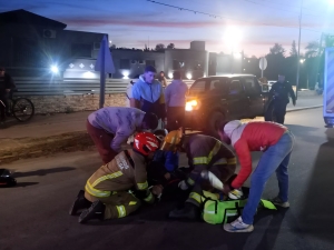 Choque por alcance en La Falda: una mujer herida