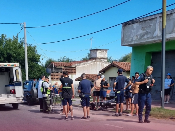 Motociclista herido tras un accidente en La Falda