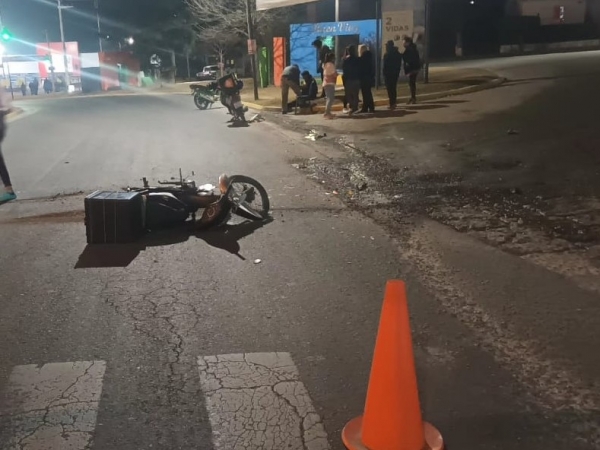Motociclista herido tras un accidente en Valle Hermoso