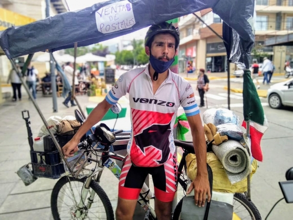 Es de Rosario y quiere llegar a Alaska en bicicleta