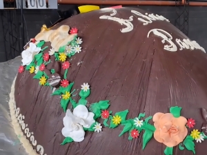 Huerta Grande se prepara para compartir el huevo de Pascua gigante