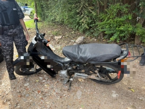 Valle Hermoso: en un control policial recuperaron una motocicleta robada