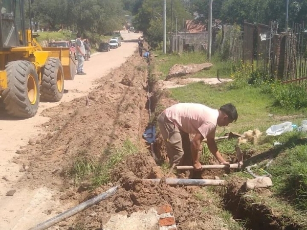 Huerta Grande: importante obra de mantenimiento en la red de agua