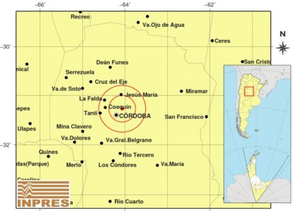 Un sismo se percibi&oacute; en varias puntos de Punilla