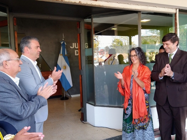 La Falda: inauguraci&oacute;n del nuevo Juzgado de Paz y despedida a Susana Iguerabide de su hist&oacute;rica funci&oacute;n