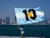 Emotivo banderazo con presencia faldense en Qatar (Video)