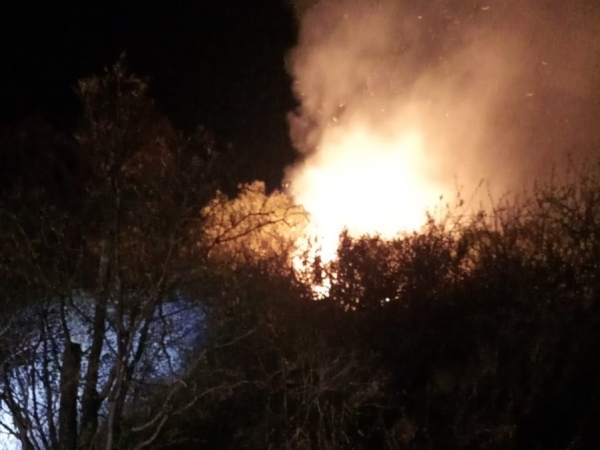 Bomberos extinguieron un incendio en La Cumbre