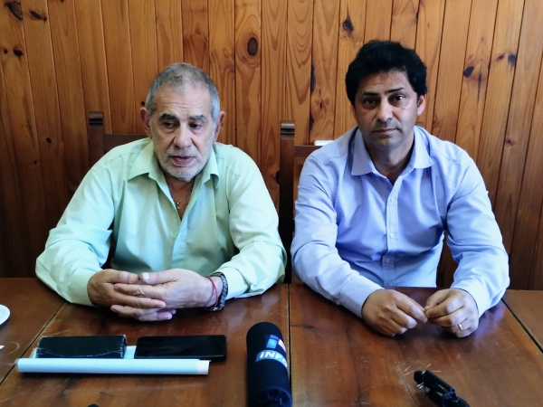 Caserio y Spadoni llevan adelante una transici&oacute;n de Gobierno cordial en Valle Hermoso