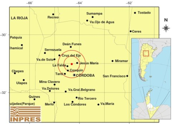 Otro temblor en Punilla y van cuatro en menos de dos d&iacute;as