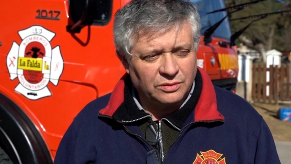Gabriel Molina "ciudadano ilustre" de La Falda (Foto Andy Sosa)