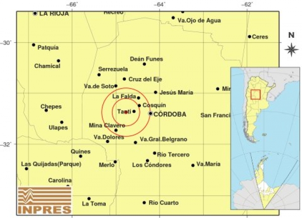 Un sismo de 2,6 grados pudo sentirse en localidades de Punilla