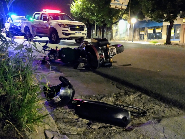 Otro motociclista accidentado en La Falda