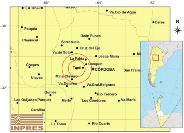 Un sismo de 3,3 grados se sinti&oacute; en gran parte de Punilla
