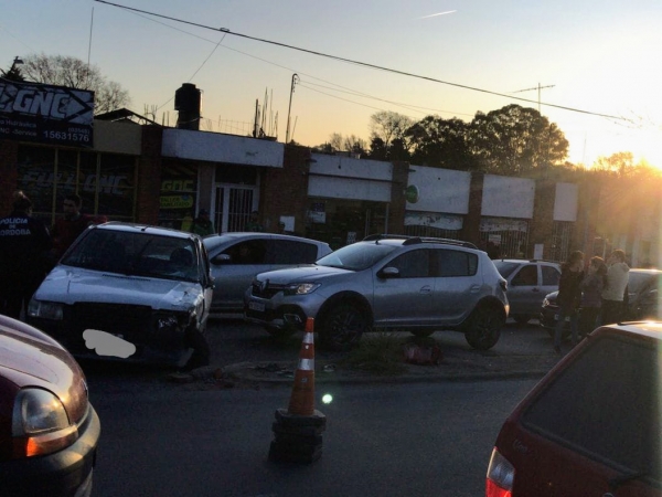 Choque en cadena en La Falda