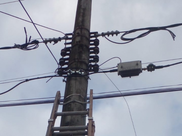 Un sector de Villa Giardino sin luz por el robo de cables