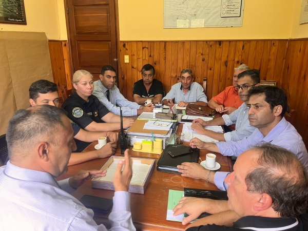 El intendente de Valle Hermoso se reuni&oacute; con autoridades policiales por los crecientes hechos delictivos