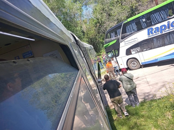 El Tren de las Sierras y un colectivo chocaron en Villa Giardino