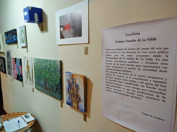 Quedó inaugurada la muestra de artistas visuales de La Falda