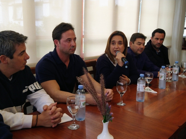 Myrian Prunotto pas&oacute; por La Falda y habl&oacute; de propuestas en Salud y Seguridad
