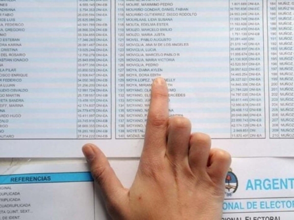 Dónde voto: publicaron el padrón electoral definitivo para las elecciones legislativas de octubre