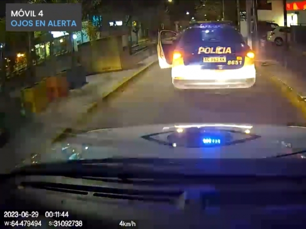 "Ojos en Alerta" de La Falda colabor&oacute; en otra detenci&oacute;n de delincuentes (video)