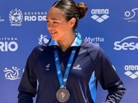 Orgullo faldense: la nadadora Sol Hormaeche obtuvo Medalla de Bronce en el Sudamericano de Brasil