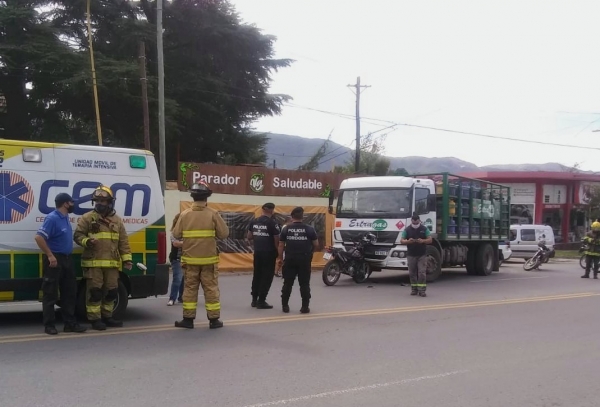 Huerta Grande: motociclista accidentado y positivo de COVID-19