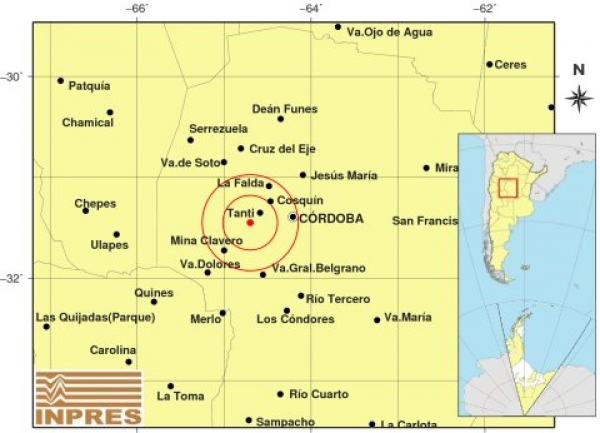 Un fuerte sismo se sinti&oacute; en varias localidades de Punilla