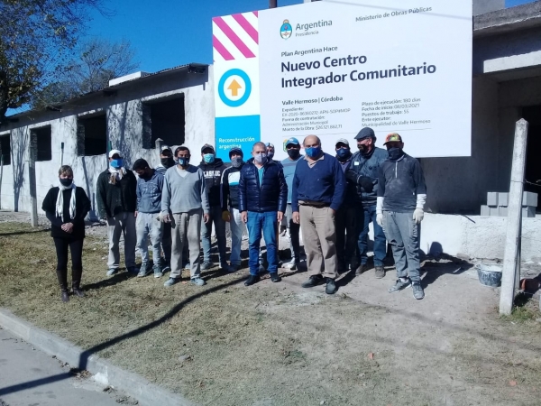 Avanza a paso firme la obra del CIC en Valle Hermoso