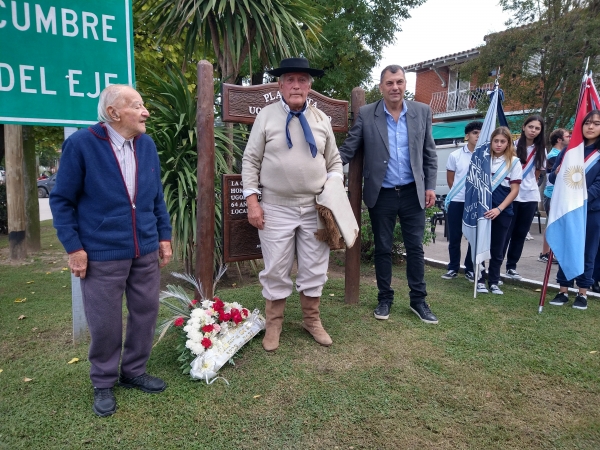 Emotivo acto por un nuevo aniversario de la fundaci&oacute;n de Villa Giardino