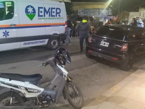 Huerta Grande: un peat&oacute;n result&oacute; herido tras ser atropellado por una moto