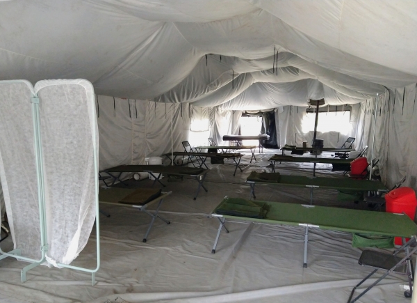 La Falda: en el marco de la baja de contagios de Coronavirus, levantaron el hospital del campa&ntilde;a