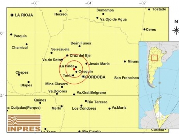 Otra vez un sismo con epicentro en cercan&iacute;as de La Falda: &iquest;lo sentiste?