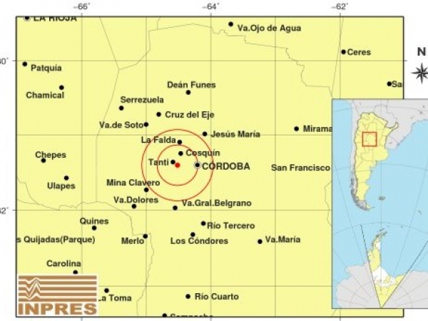 Un leve sismo se sinti&oacute; en Punilla durante la ma&ntilde;ana del viernes