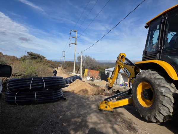 Obras en Valle Hermoso: a paso firme para mejorar la provisión de agua potable