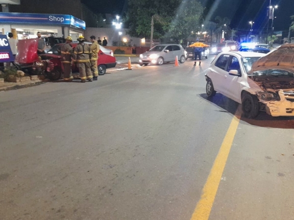 Dos heridas tras un choque en cadena en La Falda