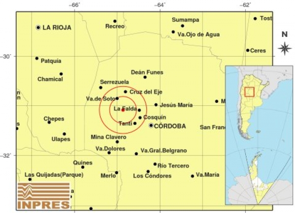 Un sismo con epicentro en la zona de Villa de Soto se sinti&oacute; en Punilla